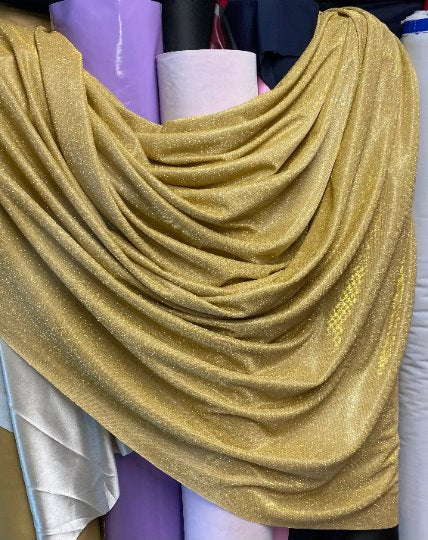 Gold Stretch Metallic Lurex