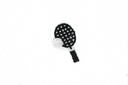 Embroidered Tennis Applique Black White Sequins Beads