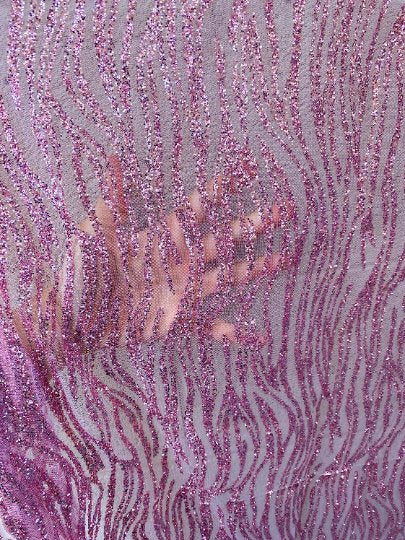 Glitter Lace Baby Pink
