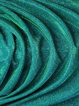Teal Green Stretch Metallic Lurex