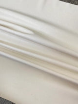 Off White Stretch Faux Leather