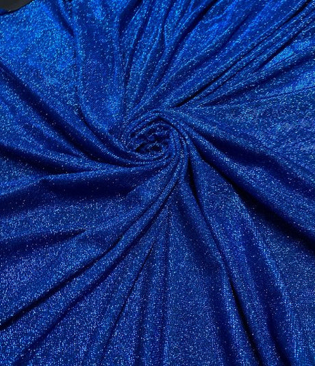 Royal Blue Stretch Lurex Jersey Knit