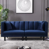 Navy Microsuede Faux Suede