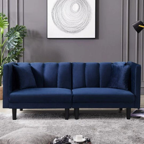 Navy Microsuede Faux Suede