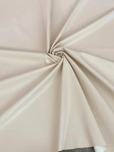Beige Stretch Faux Leather