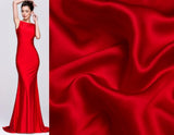 Stretch Silk Charmeuse Red