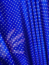 Printed Chiffon Blue Polka Dot