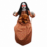 45 Inch Battery Operated Hanging Swinging Doll Girl Halloween Decoration