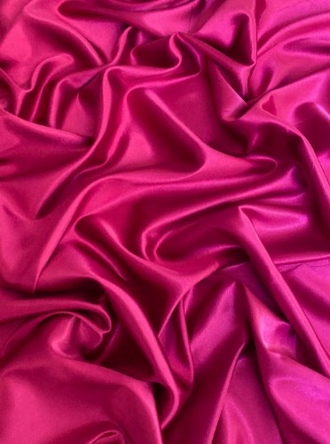 Stretch Silk Satin Fuchsia