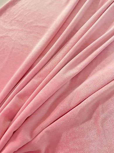 Stretch Velvet Princess Pink