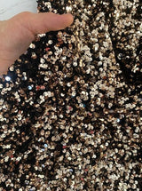 Gold Champagne Sequin on Velvet
