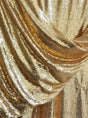 Stretch Sequin on Mesh Gold