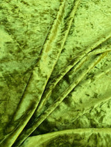 Stretch Crushed Velvet Olive