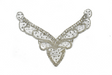 Rhinestone Iron-On Applique V-Shape 7.25 x 5.50