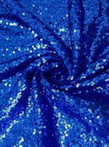 Stretch Sequin on Mesh Royal Blue