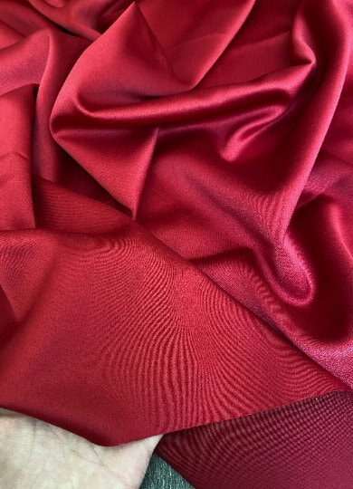 Stretch Crepe Back Satin Burgundy