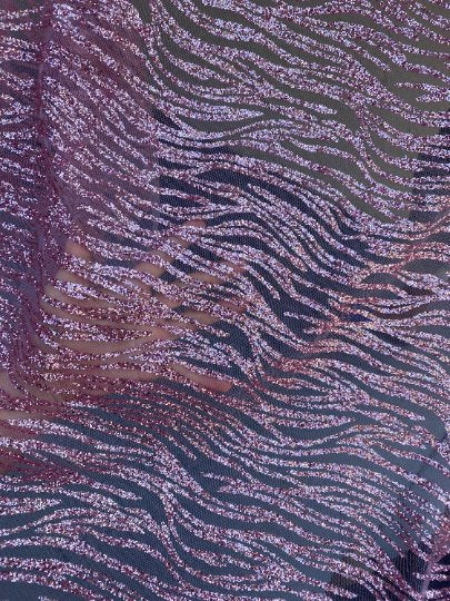 Glitter Lace Baby Pink
