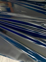 Navy Glossy Stretch Patent Leather Latex