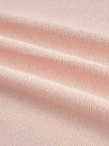Cotton Gauze Blush Crinkle