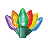 50ct Stayz-On LED C9 Lights, 21' Lighted Length