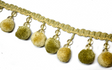 Beaded Tassel Fringe Trim Green 3 Inch