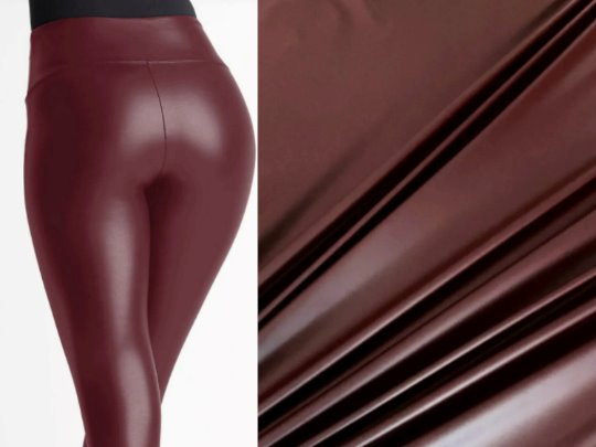 Burgundy 4-Way Stretch Faux Leather