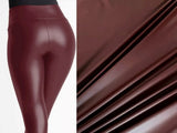 Burgundy 4-Way Stretch Faux Leather