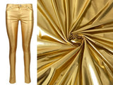 Gold 4 Way Stretch Faux Pleather