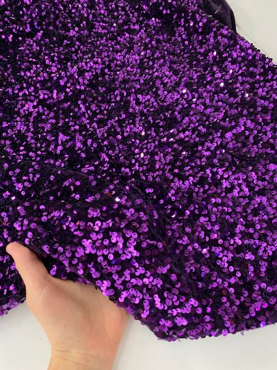 Purple Sequin on Velvet