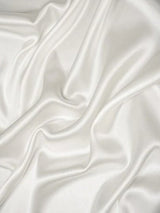 Off White Stretch Crepe Back Satin