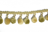 Beaded Tassel Fringe Trim Green 3 Inch