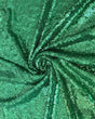 Stretch Sequin on Mesh Green