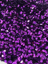 Purple Sequin on Velvet