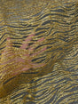 Gold Glitter Abstract Design Lace