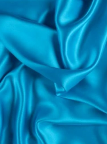 Turquoise Stretch Silk Satin