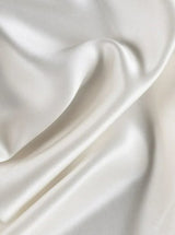 Off White Stretch Satin
