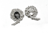 Rhinestone Love Brooch Crystal 2" x 2.50"