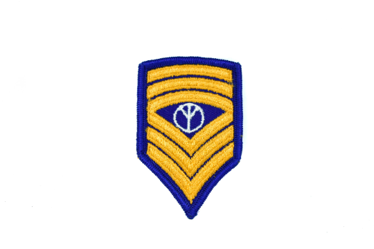 Embroidered Peace Sign Patch