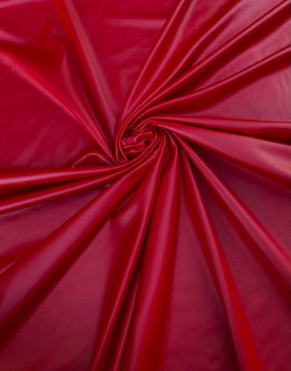 Red 4 Way Stretch Faux Leather