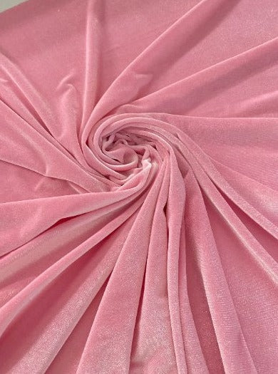 Stretch Velvet Princess Pink