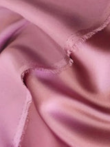 Stretch Silk Satin Deep Blush