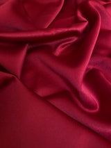 Stretch Crepe Back Satin Burgundy