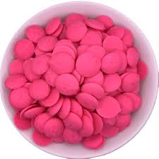 Merckens Chocolate Wafers - Pink Chocolate Melts Candy Coating 1 pound