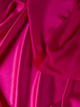 Stretch Silk Satin Fuchsia