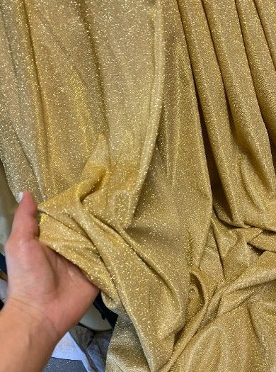 Gold Stretch Metallic Lurex