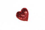 Sequin Heart Applique 1.75" x 1.63"