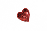 Sequin Heart Applique 1.75" x 1.63"