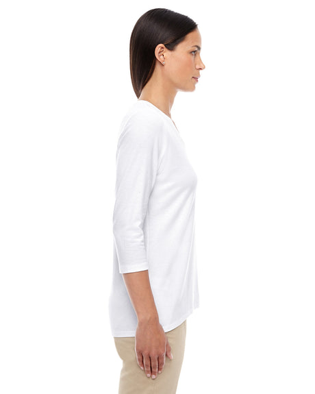 Ladies' Perfect Fit Bracelet-Length V-Neck Top