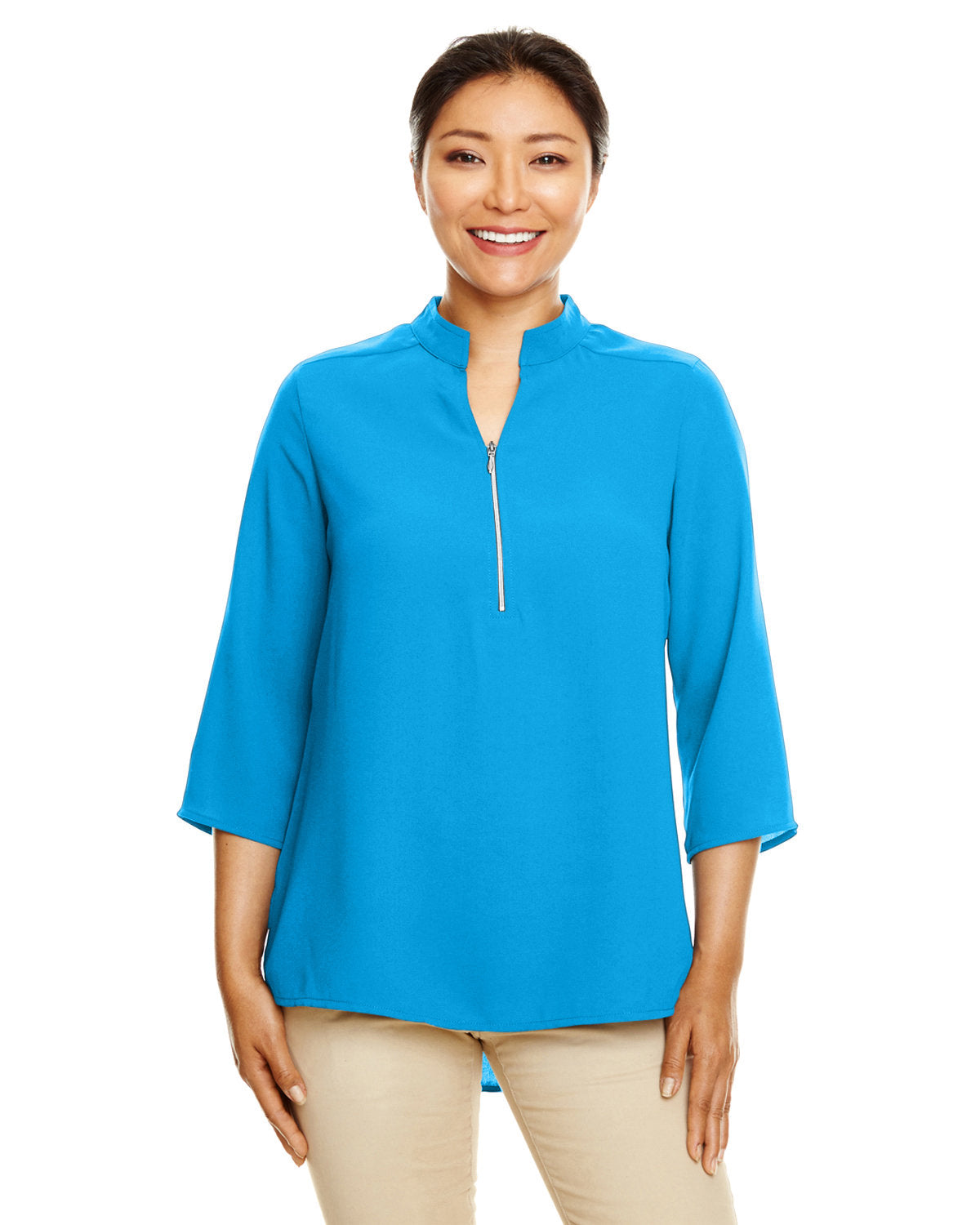 Ladies' Perfect Fit™ Three-Quarter Sleeve Crepe Tunic