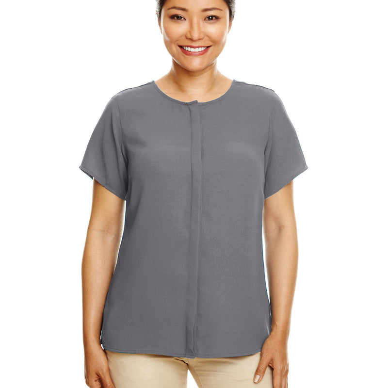 Ladies' Perfect Fit Short-Sleeve Crepe Blouse